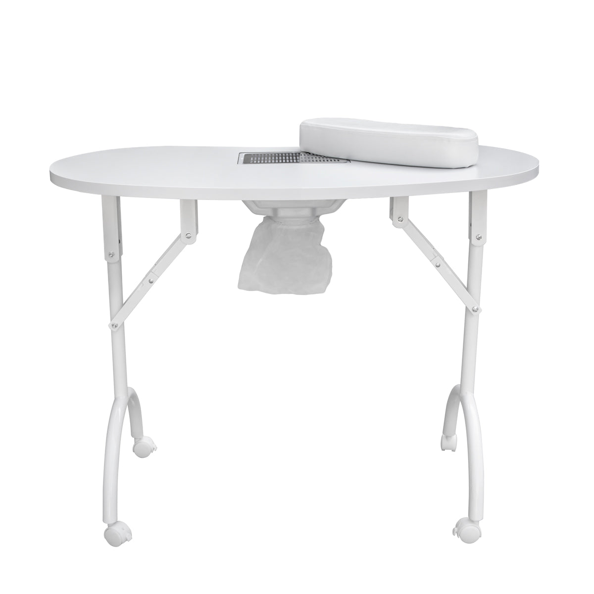 Folding manicure table with SWAN vacuum cleaner
