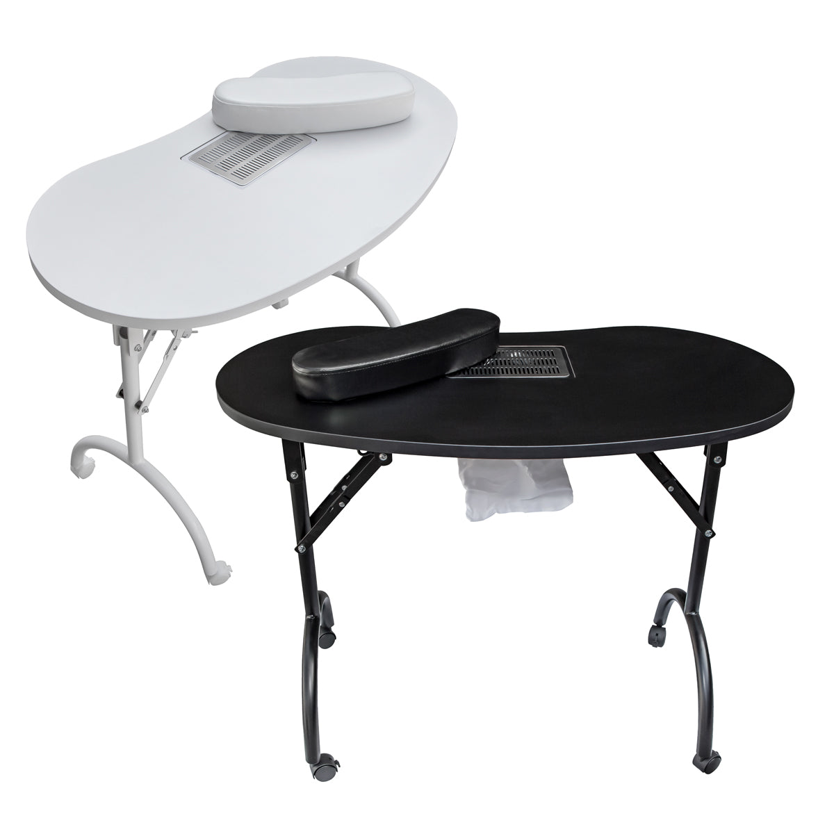 Folding manicure table with SWAN vacuum cleaner