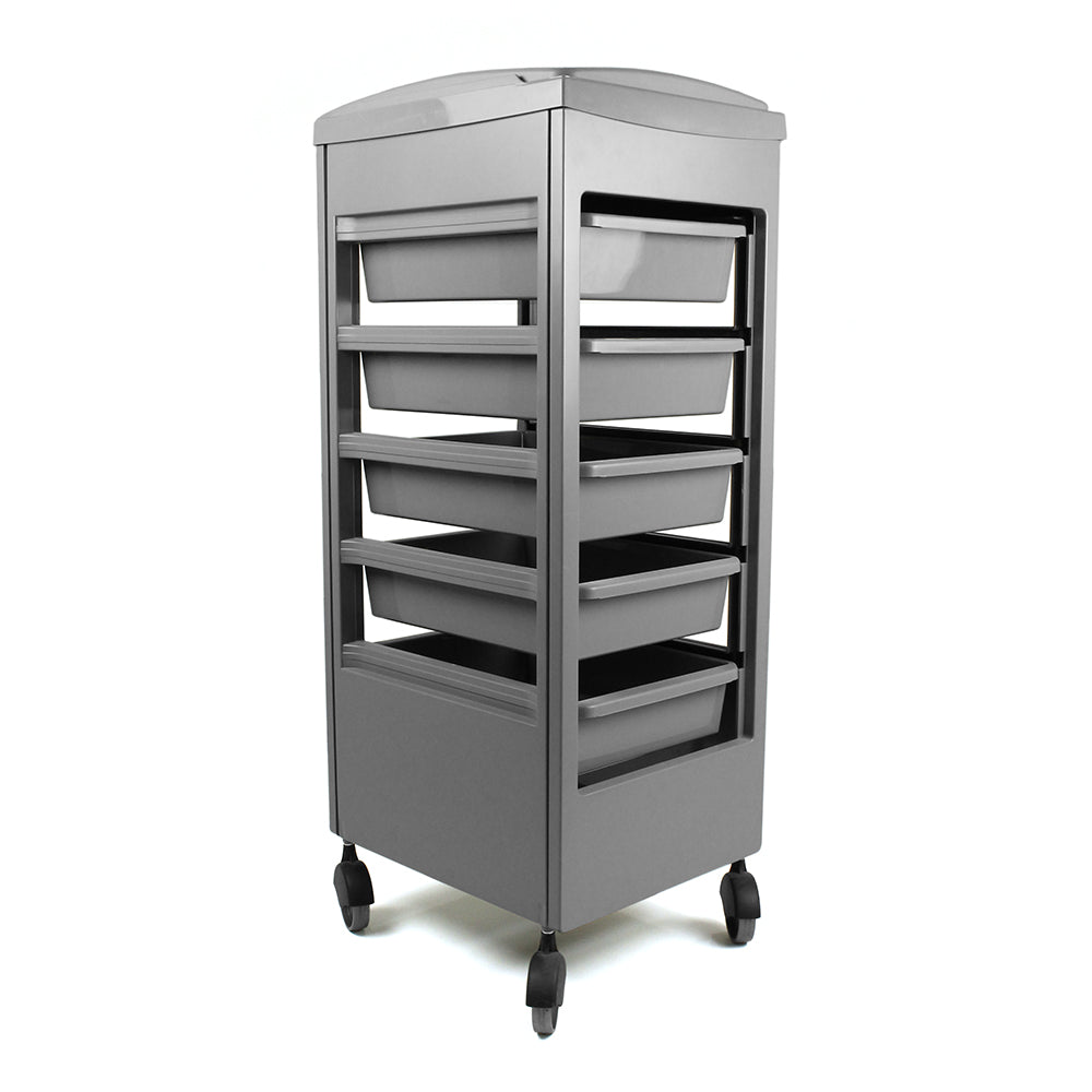 Table de service coiffure avec roues anti cheveux Marion 2