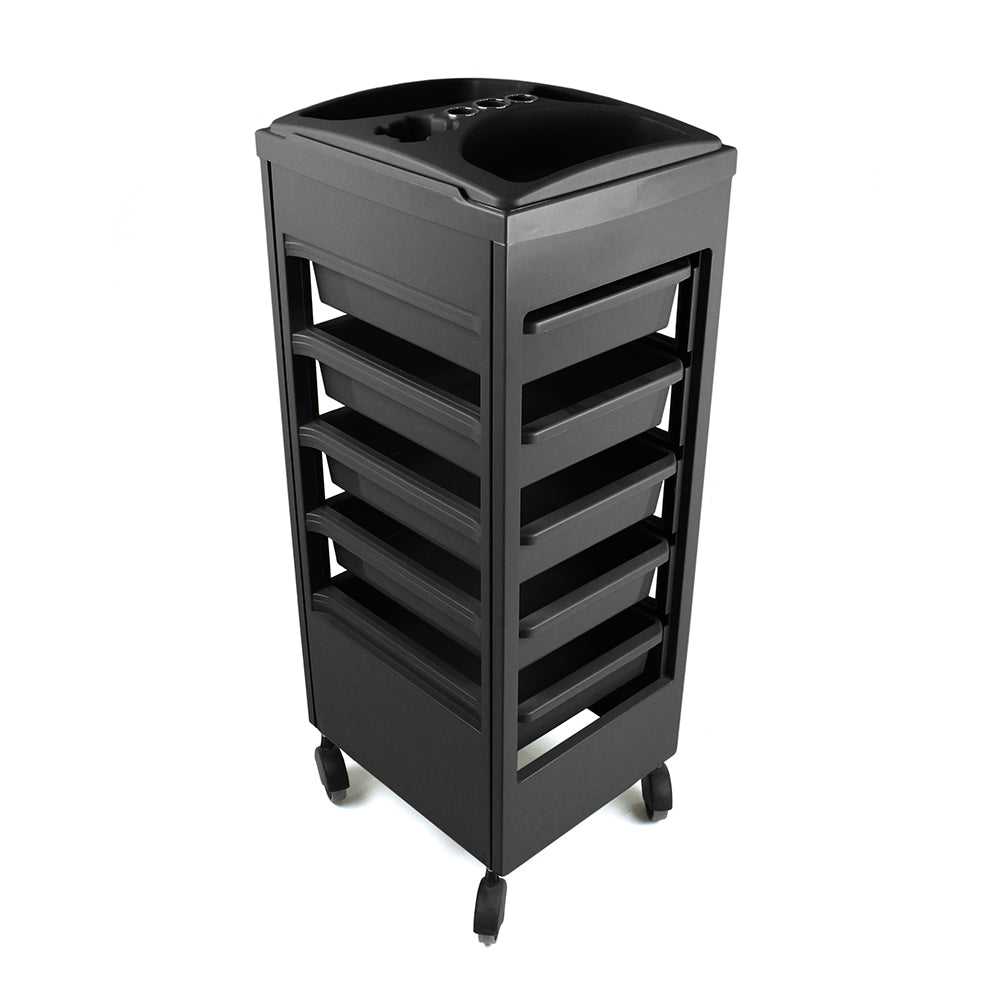 Table de service coiffure avec roues anti cheveux Marion 2