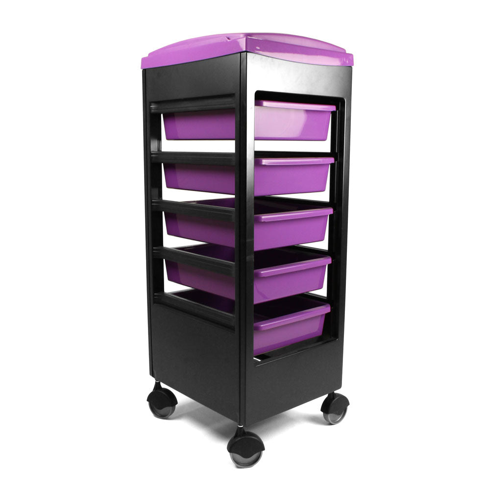 Table de service coiffure avec roues anti cheveux Marion 2