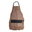 Beige barber apron with pocket