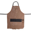 Beige barber apron with pocket
