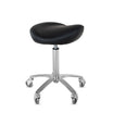 SANTO saddle stool with skateboard wheels