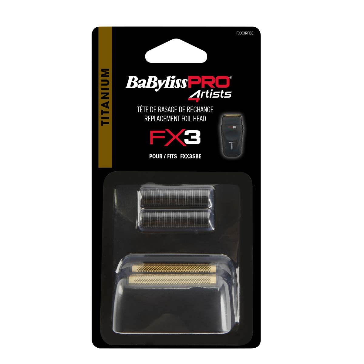 Tête de rasoir FX3 Titanium black ref FXX3SBE Babyliss Pro