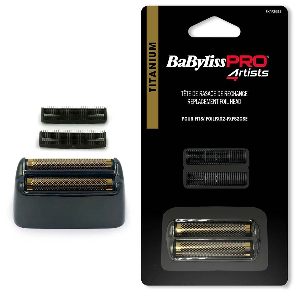 Tête de rasage FOILFX02 GUNSTEEL Babyliss Pro 4RTISTS FXRF2GSE