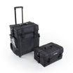 BERLIN Black Professional Double Compartment 4-Wheel Suitcase