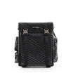 Professional black faux leather suitcase 4 wheels VIENNE Beautélive