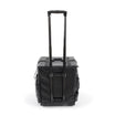 Black Faux Leather 4-Wheel Professional Suitcase VIENNE